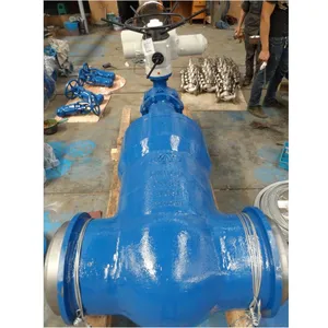 API ANSI Gate Valve Z85H Forged Steel A216 CF8M High Pressure Welded Stainless Steel Hard Pneumatic Actuator SS Hard Seal Valve thumbnail-6