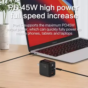 65W Fast Charging Adapter EU Plug GaN Technology, Over-Temperature Protection thumbnail-4