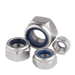 Stainless Steel DIN 985 Nylon Insert Lock Nut Hex Lock Nut Fastener thumbnail-3