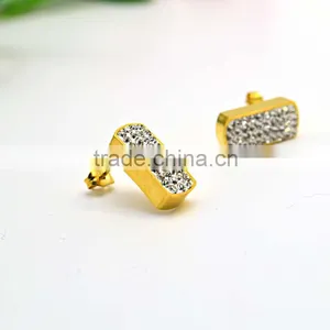 Fashion Jewelry With Diamonds Rectangle Shape Dubai Gold Jewelry Set thumbnail-2
