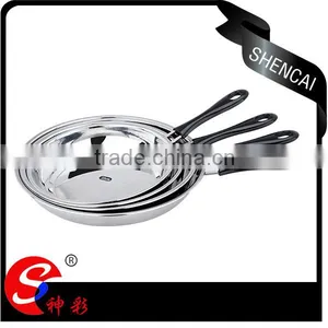 Korean Kitchen Tool Set Wok Round Frying Pan /saucepan Set With Long Bakelite Handles thumbnail-1