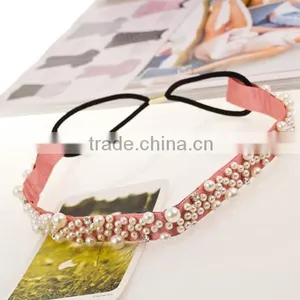 Wedding Bridal Crystal Pearl Wedding Headband thumbnail-5