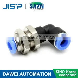 Sino-Korea Joint Venture Bulkhead Elbow- PLM Inch Size-NPT Thread Fittings thumbnail-1