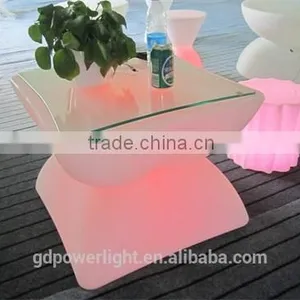 PE Plastic Bar Table With LED Light and Remote T003 thumbnail-6
