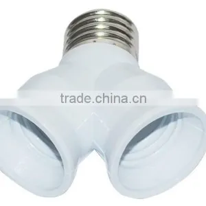 Fireproof E27 to 2 E27 Lamp Holder Converter Socket Led Light Bulb Base Type E27 to 2E27 Splitter Adapter For Led Lamp thumbnail-4