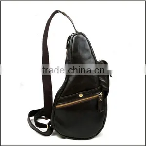 Fanshion Design Leisure Shoulder Backpack Genuine Leather Chest Bag for Men thumbnail-2