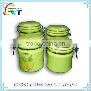 Ceramic Tea Coffee Sugar Jars thumbnail-1