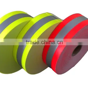 Fire Flame Resistance Reflective Fabric and Warning Resistance Reflective Fabric Tape thumbnail-1