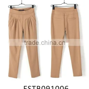 Ladies Cotton Ruffle Formal Fashion Modal Pants thumbnail-1
