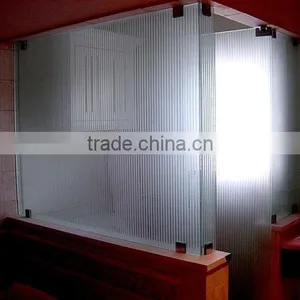 8mm Patterned Glass/ Acid Etched Glass for Shower Room/ Glass Door thumbnail-4