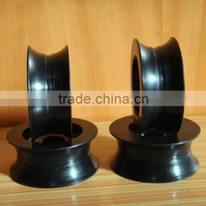 Engineering Plastic White Custom Cnc Machining Polyethylene Uhmwpe Plastic Pulley Wheels / Sheaves thumbnail-6