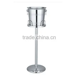 Stainless Steel Double Wall Wine Outdoor Ice Bucket With Stand thumbnail-6
