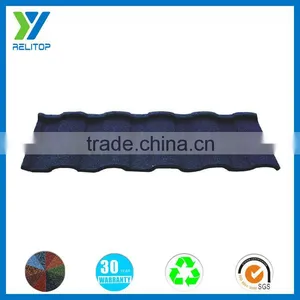 Nigeria Metal Building Material Sand Coated Metal Roof Tile Price thumbnail-1