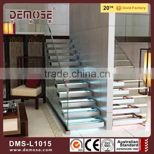 Indoor l Shape Tempered Glass Led Staircase thumbnail-1
