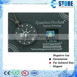 Super Star Design Lava Stone Japanese Quantum Scalar Energy Pendant With Authenticity Card and Chain thumbnail-1