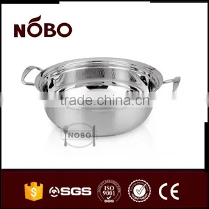 China Factory Stainless Steel Soup Pot With Glass Lid thumbnail-2
