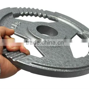 Grey Hammertone Olympic Plate With 3 Handles thumbnail-2