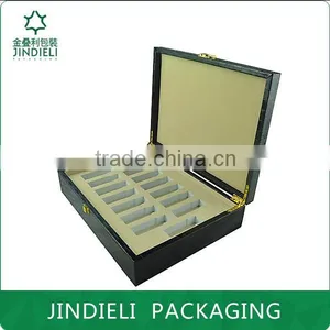 Fashion Design Black Leather Cosmetic Gift Set Box thumbnail-3