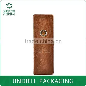 Leather Wine Carrier Packaging Box for Single Bottle thumbnail-1