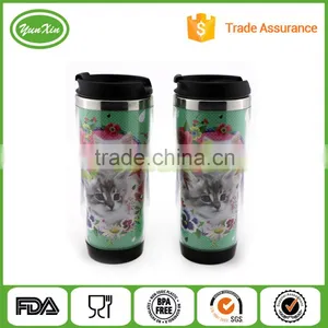 Wholesale Custom Double Wall Stainless Steel Tumbler With DIY Design Paper Insert thumbnail-1