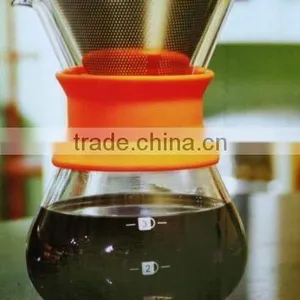 300ml Manual Drip Glass Coffee Maker With Stainless Steel Filter thumbnail-2