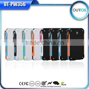 Wholesale Solar Cellphone Charger 8000mah Power Bank With Light thumbnail-2