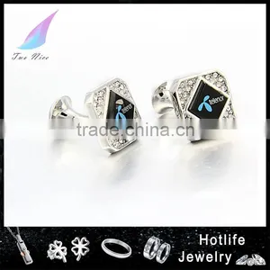 Fathers Day Wholesale Gifts Wholesale Mens Accessories Stainless Steel Branded Cufflinks thumbnail-1