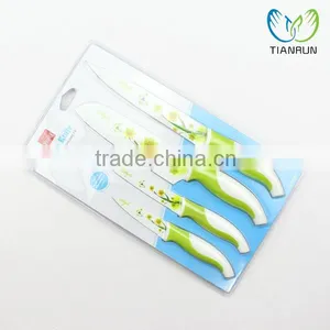 LFGB/FDA Certification Colorful Stainless Steel Kitchen Knife Set With Printing thumbnail-1