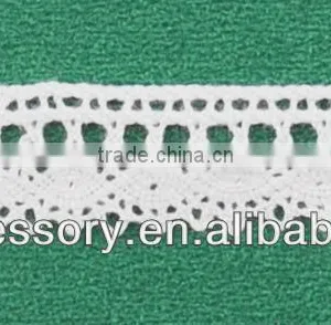 2014 New Design Garment White Cotton Fashion Lace Tape ,lace Trims thumbnail-1