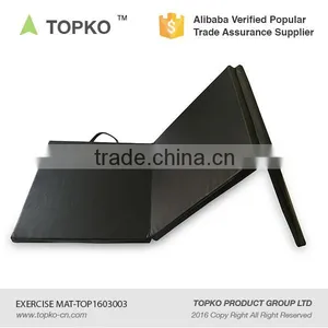 TOPKO Gymnastics Tumbling Exercise Folding Martial Arts Mats With Hook and Loop Tri-Fold Exercise Mat Gym Mat thumbnail-5