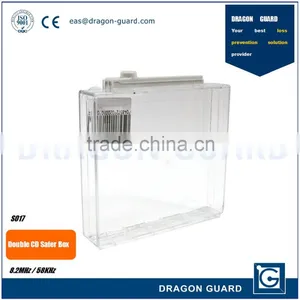 Hot Sale Double Frequency 8.2MHz/58KHz Retail Security CD Keeper Case Anti-theft EAS CD Safer Box thumbnail-6