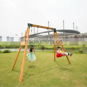 Simple Wooden Outdoor Swing Set TYS-S01 thumbnail-1