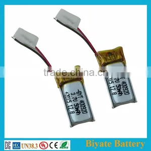 Extra Small 3.7V 50mAh Rechargeable Lithium Polymer Battery thumbnail-1