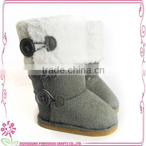 Warmly Doll Boot With Button Decorations thumbnail-1