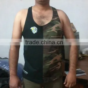 Shark Gym Singlets/ Gym Tank Top/ Camouflage Gym Tank Tops/ Gym Stringers thumbnail-1