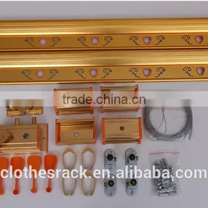 2016 New Arriving Hand Lifting Aluminum and Stainless Steel Mounted Clothes Drying Rack thumbnail-5
