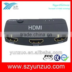 HDMI SWITCH HDCP Compitable 3 in 1 Out thumbnail-1