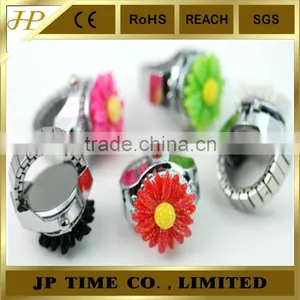 JP TIME Sunflower Ring Watch Wholesale Metal Digital Finger Watch thumbnail-1