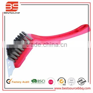 Plastic Handle Double Wire BBQ Cleaning Brush/silicone Basting Brush thumbnail-1
