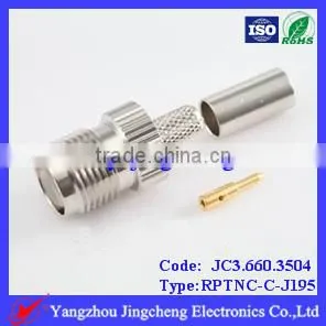RPTNC Connector Female Body With Male Pin LMR195 Cable thumbnail-1