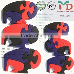 Manufacturer Food Grade FDA Approved BPA Free Safety Baby Toy Silicone for Teething thumbnail-5