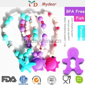 Silicone Teething Beads For Jewelry/Baby Chew Beads /silicone Jewelry Molds thumbnail-1