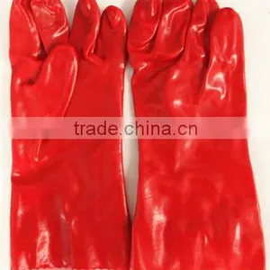 15 Inch Red Pvc Household Gloves Industrial Gloves thumbnail-3