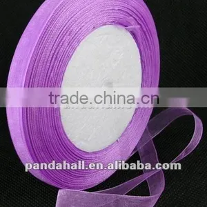 Wedding and Christmas Decoration Organza Ribbon, Decorative Fabric Ribbon(RS10mmY045) thumbnail-1