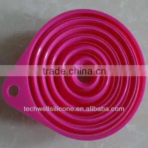Amazon Hot Selling Multi Functional Silicone Foldable Funnel thumbnail-1