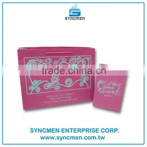 Hot Sale Recyclable Medium Hand Length Handle Kraft Paper Gift Bag for Shopping Packaging thumbnail-5