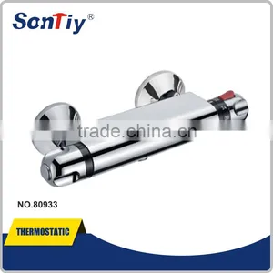 Single Lever Wall Mounted Thermostatic Bath Shower Mixer Tap thumbnail-4