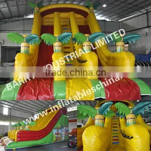 Palm Tree Inflatable Slide/ Inflatable Jungle Animal Slide for Kids thumbnail-1