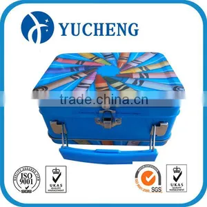 Wholesales Custom Carton Metal Handle Tin Box With Lock for Promotion thumbnail-1
