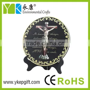 Religious Jesus Cross Images Activated Carbon Carving Craft for Table Decoration thumbnail-2